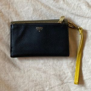Fossil wristlet purse